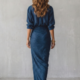Azelline – Pleated texture elegance – Two-piece set