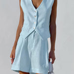 Paros Cover Up Two Piece Shorts Set