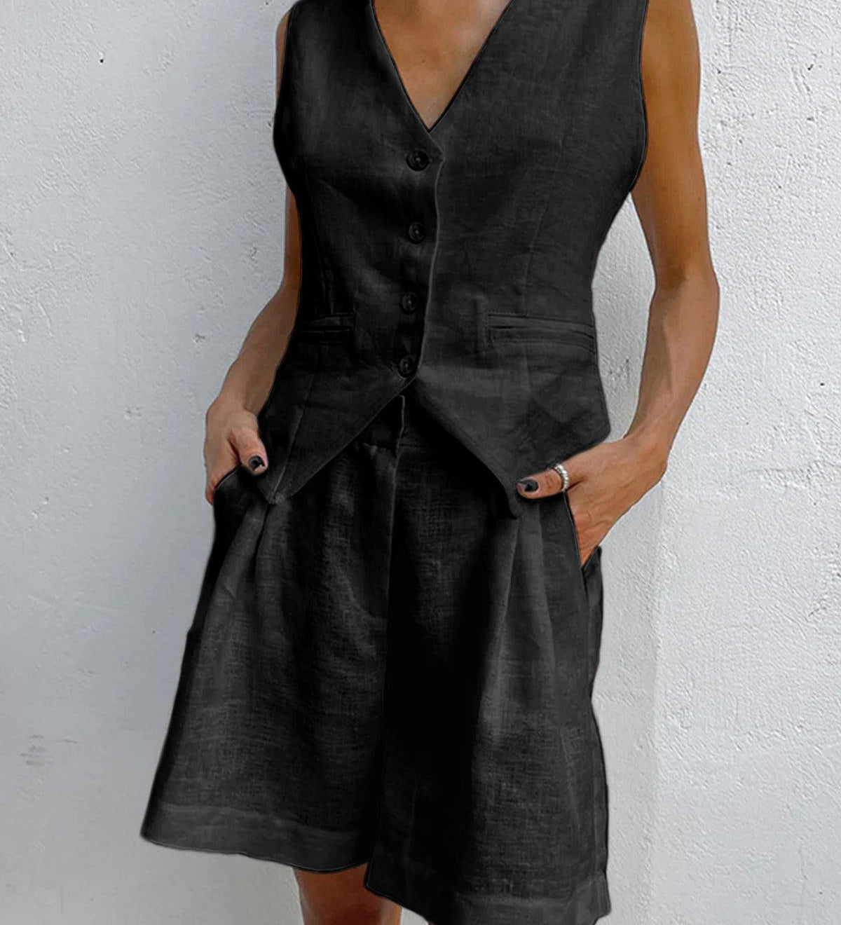 Paros Cover Up Two Piece Shorts Set