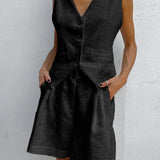 Paros Cover Up Two Piece Shorts Set