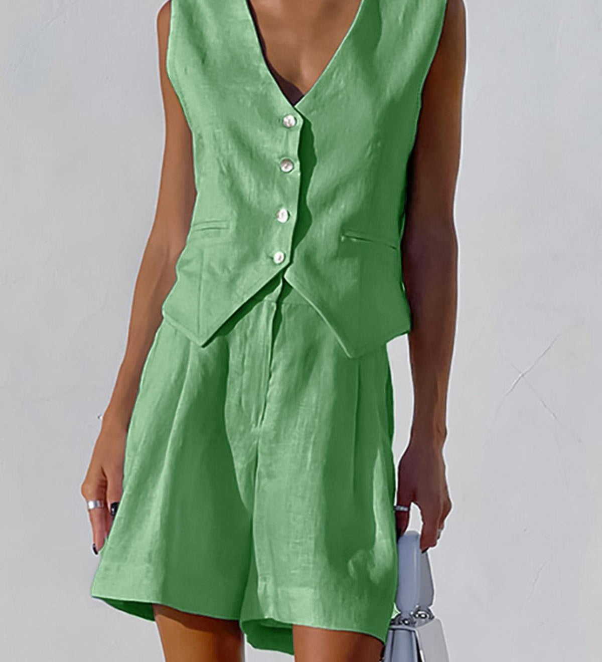 Paros Cover Up Two Piece Shorts Set