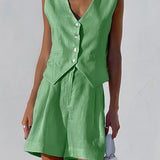 Paros Cover Up Two Piece Shorts Set