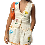 Floral Print Tank Shorts Set