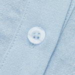 Conjunto de shorts folgados de manga comprida em algodão e linho