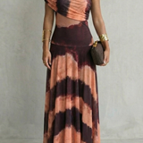 Bellamare – Elegant draped neckline – One shoulder maxi dress