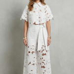 Bellarisse – Embroidered lace elegance – Top and skirt set