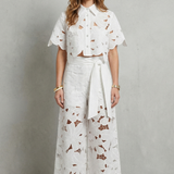 Bellarisse – Embroidered lace elegance – Top and skirt set