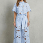 Bellarisse – Embroidered lace elegance – Top and skirt set