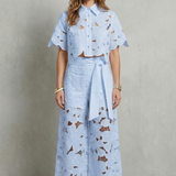 Bellarisse – Embroidered lace elegance – Top and skirt set