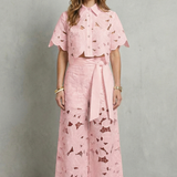Bellarisse – Embroidered lace elegance – Top and skirt set