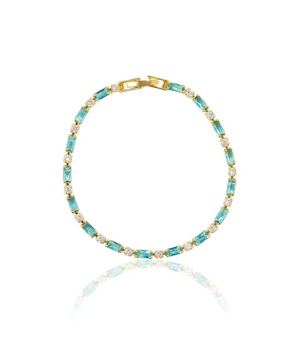 PULSERA INTEMPOREL ORO NATUREL TURQUESA