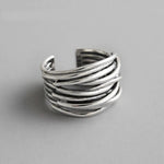 ANILLO RÉGLABLE PLATA RANG