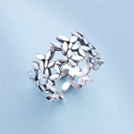 ANILLO RÉGLABLE PLATA FEUILLE