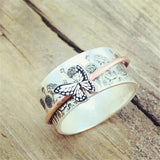 ANILLO VINTAGE MARIPOSA