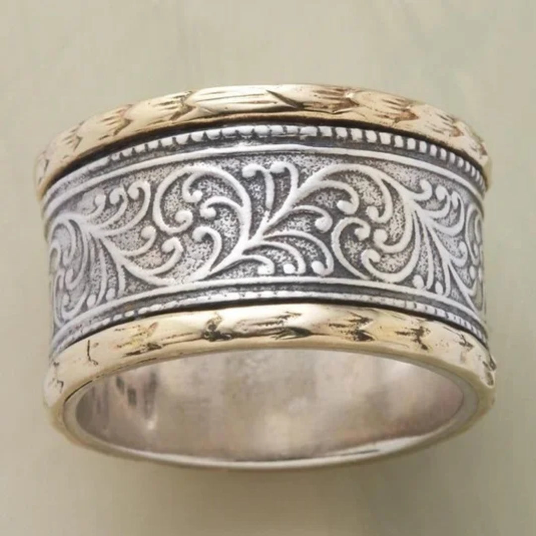ANILLO VINTAGE DORADO & PLATA