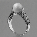 ANILLO VINTAGE PLATA PERLA