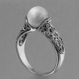 ANILLO VINTAGE PLATA PERLA