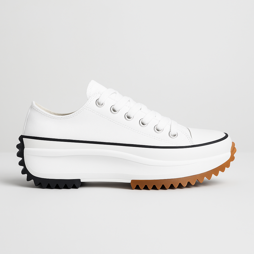 ZAPATILLAS DE CUERO CON SUELA PLATAFORMA