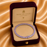 PULSERA AMATISTA TENIS | ORO