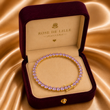 PULSERA AMATISTA MARQUISE TENIS | ORO
