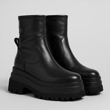 BOTINES ELÁSTICOS CON SUELA DE PLATAFORMA GRUESA