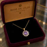 COLLAR AMATISTA TOURNESOL | ORO