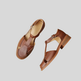 SANDALIAS MARY JANE DE PIEL CON ELEGANCIA VERANIEGA