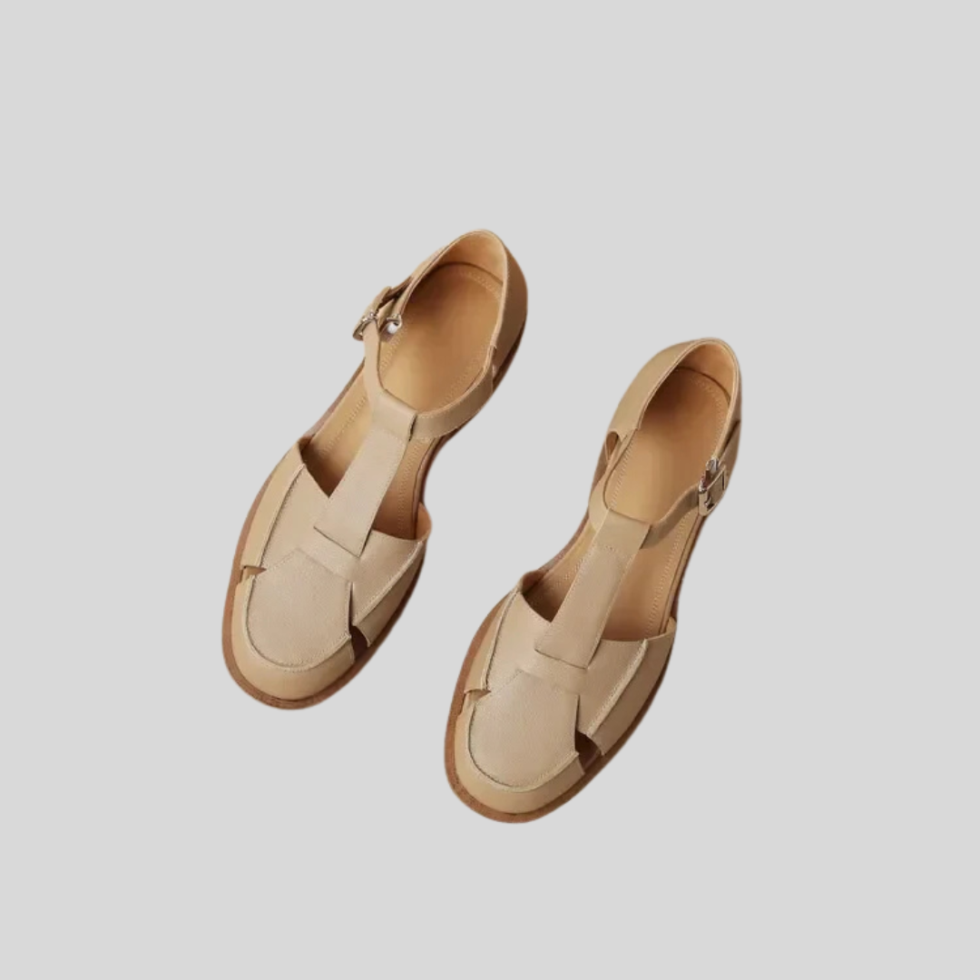 SANDALIAS MARY JANE DE PIEL CON ELEGANCIA VERANIEGA