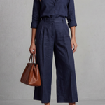 Elavine – Soft linen finish – Wide-leg co-ord set
