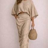 CONJUNTO ELEGANTE CON FALDA