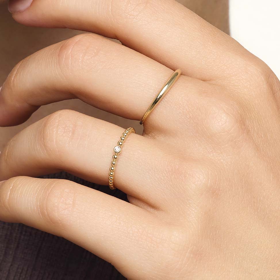 ANILLO FINO BOMBÉ | ORO