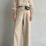 Elisavette – Tailored elegance – Two-piece wide-leg set