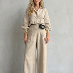 Elisavette – Tailored elegance – Two-piece wide-leg set