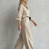 Elisavette – Tailored elegance – Two-piece wide-leg set