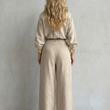Elisavette – Tailored elegance – Two-piece wide-leg set