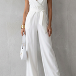 Elisavie – Lapel wrap waist – Tailored jumpsuit