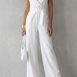Elisavie – Lapel wrap waist – Tailored jumpsuit