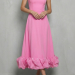 Elowenne – Romantic ruffle hem – Sleeveless midi dress
