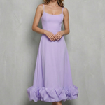 Elowenne – Romantic ruffle hem – Sleeveless midi dress