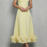 Elowenne – Romantic ruffle hem – Sleeveless midi dress
