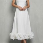 Elowenne – Romantic ruffle hem – Sleeveless midi dress