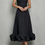 Elowenne – Romantic ruffle hem – Sleeveless midi dress