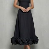Elowenne – Romantic ruffle hem – Sleeveless midi dress
