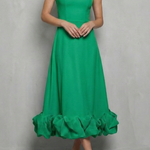 Elowenne – Romantic ruffle hem – Sleeveless midi dress