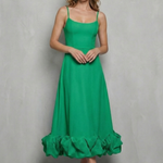Elowenne – Romantic ruffle hem – Sleeveless midi dress