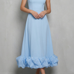 Elowenne – Romantic ruffle hem – Sleeveless midi dress
