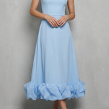 Elowenne – Romantic ruffle hem – Sleeveless midi dress