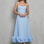 Elowenne – Romantic ruffle hem – Sleeveless midi dress