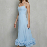 Elowenne – Romantic ruffle hem – Sleeveless midi dress