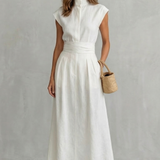 Elvarenne – Refined waist detail – Maxi dress